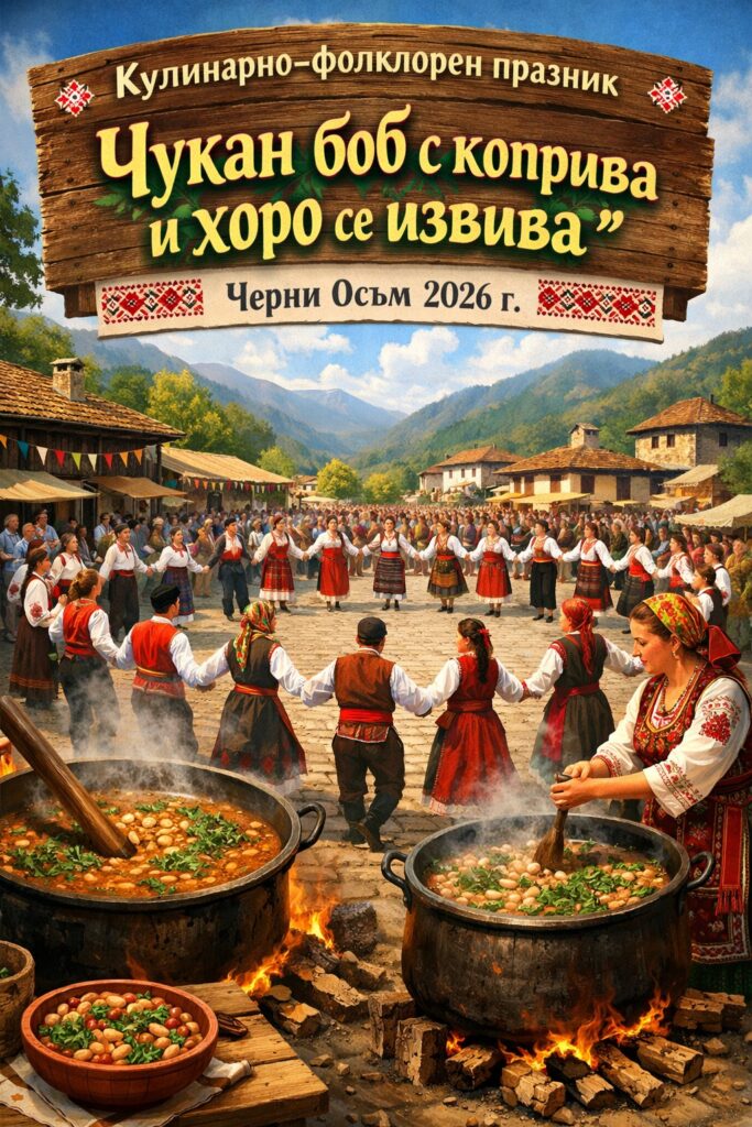 Кулинарно-фолклорен празник „Чукан боб с коприва и хоро се извива“ 2026