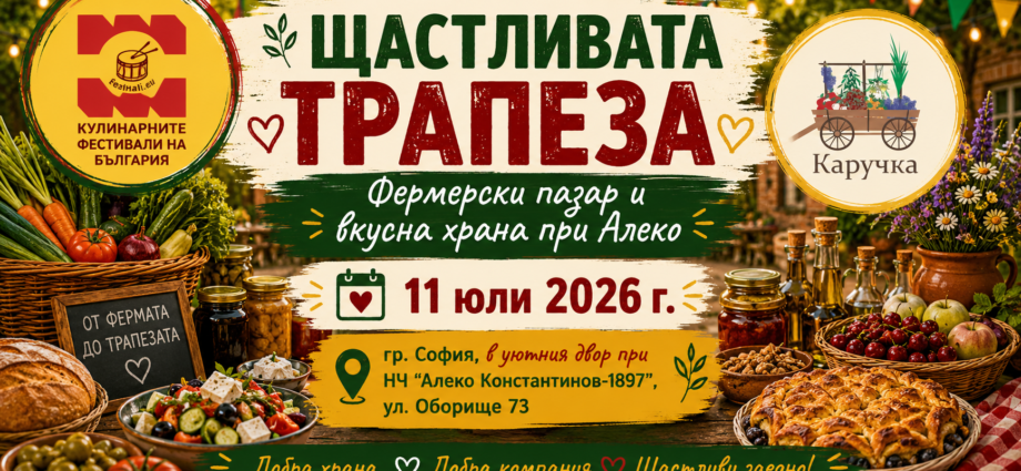 ЩАСТЛИВАТА ТРАПЕЗА. Фермерски продукти и вкусна храна при Алеко