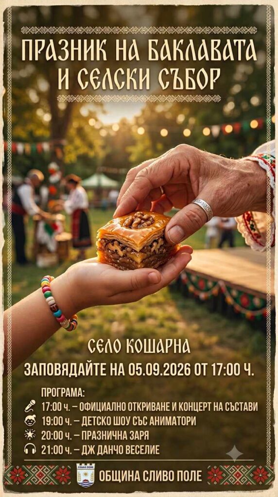 Пети Празник на Баклавата и Селски събор в с. Кошарна