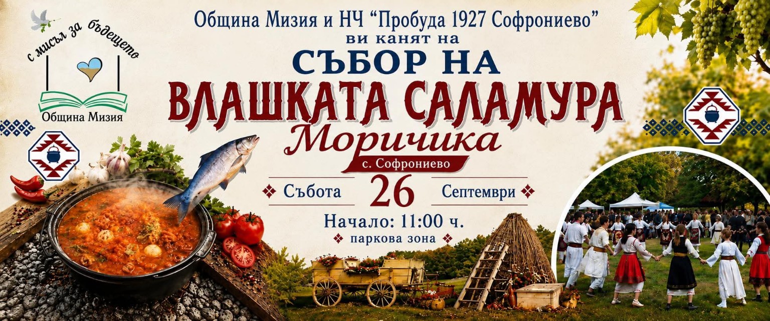 Събор на влашката саламура „Моричика“ – Софрониево 2026
