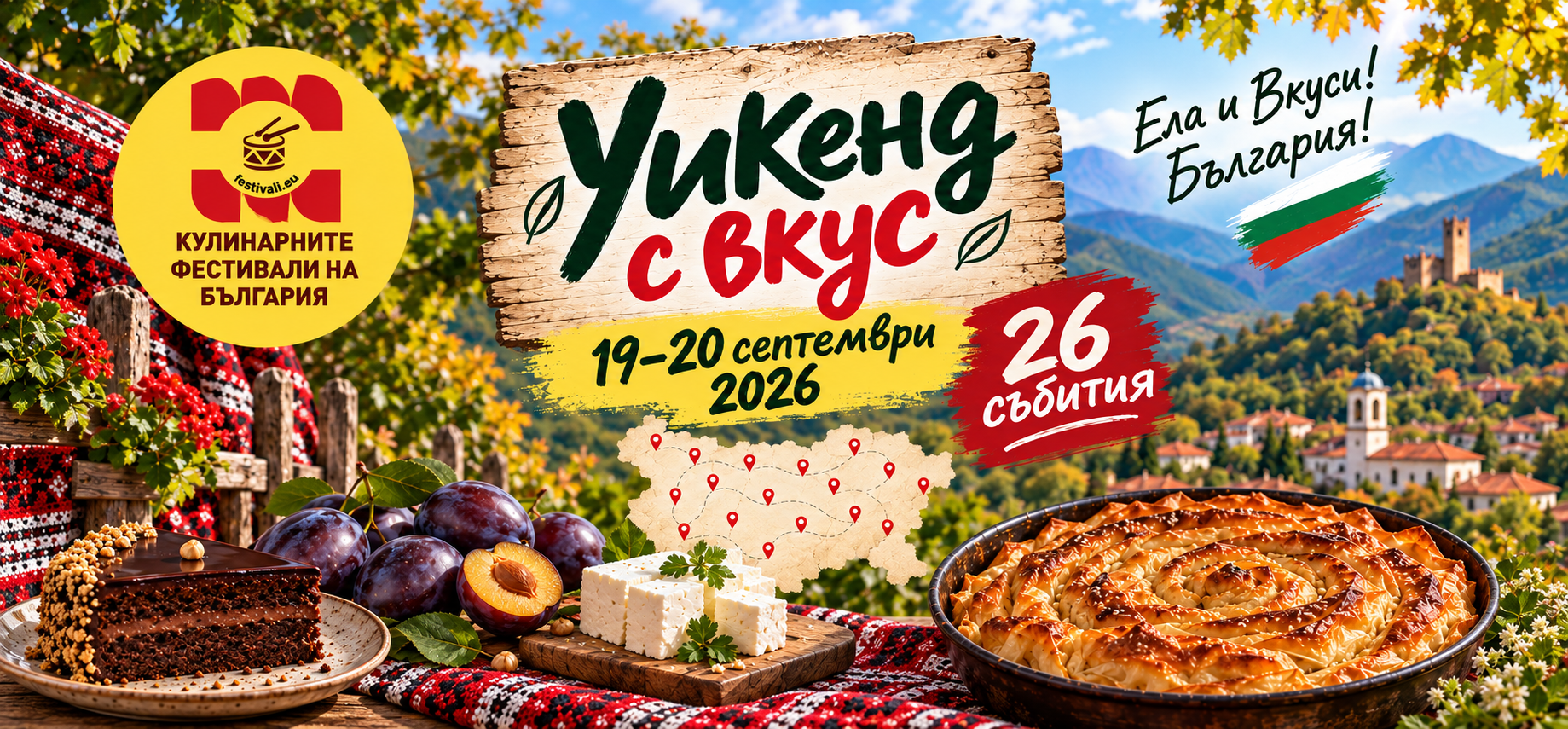 УИКЕНД с вкус: от Стара София и торта „Гараш“ до сливи, сирена и тракийска баница