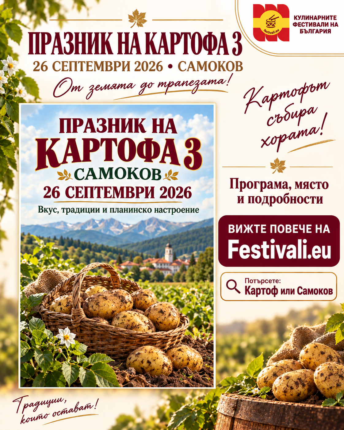 Фестивал на Самоковския картоф 3 – Самоков 2026