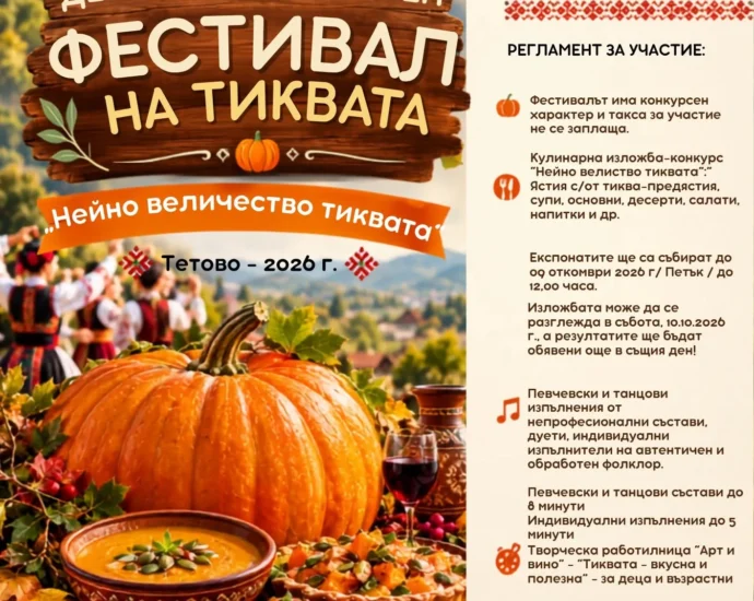 IX Национален фестивал на тиквата 2026 – Тетово