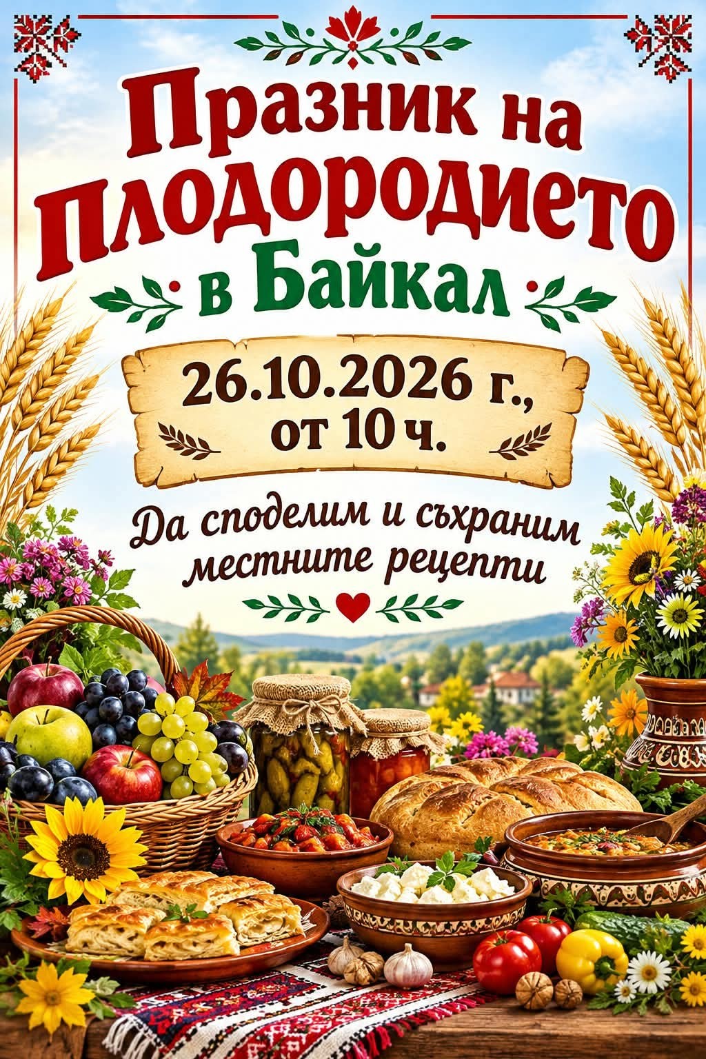 Празник на плодородието 2026 – Байкал